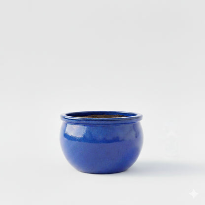 Keramik Pflanzschale "Bavaria" Royal Blau – Wählbare Größen (30-52cm)