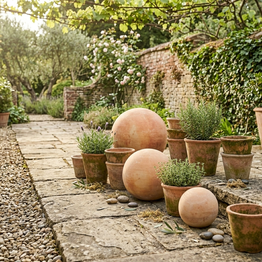 Gartenkugel Terrakotta 20cm