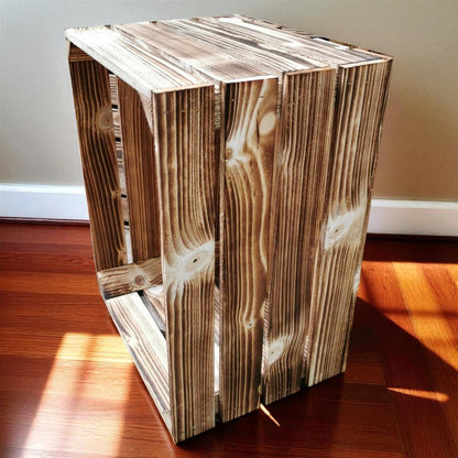 Holzkiste 50x40x30cm Geflammt