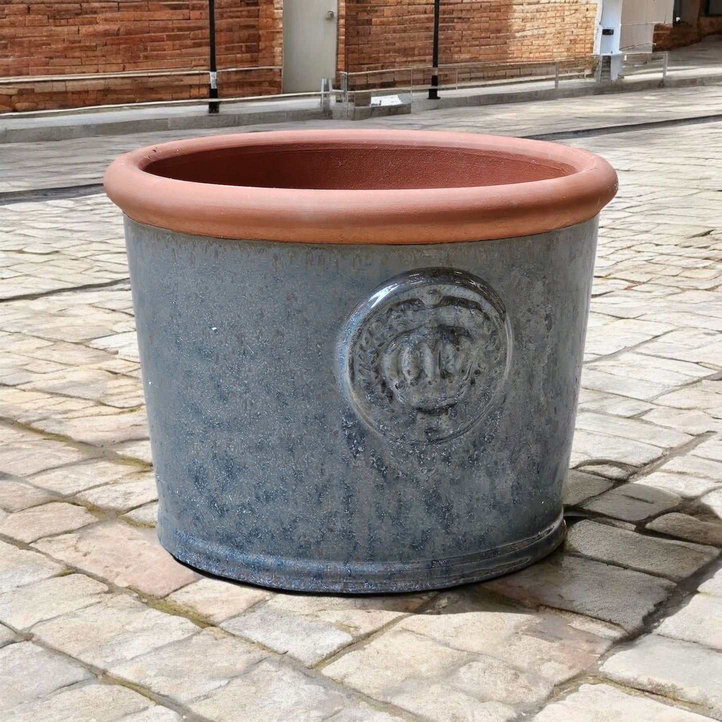 Blumentopf Pflanzgefäß Modell "Provence I" 34cm Rusty Blue