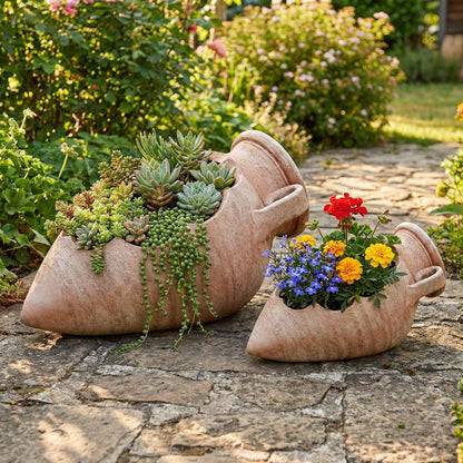 Anfore Amphore Taligata 30 cm Frostfest Terracotta Italien