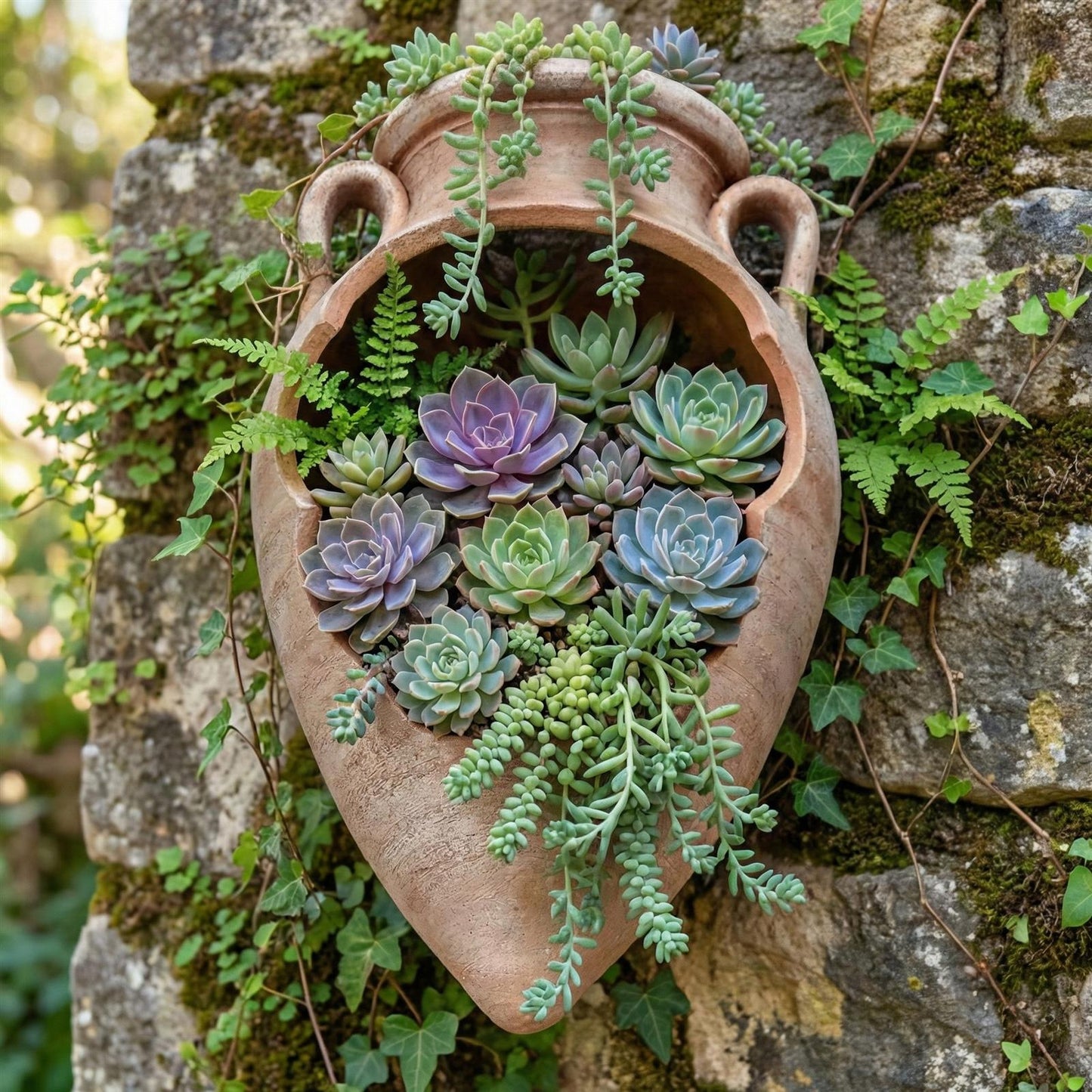 Anfore Amphore Taligata 30 cm Frostfest Terracotta Italien