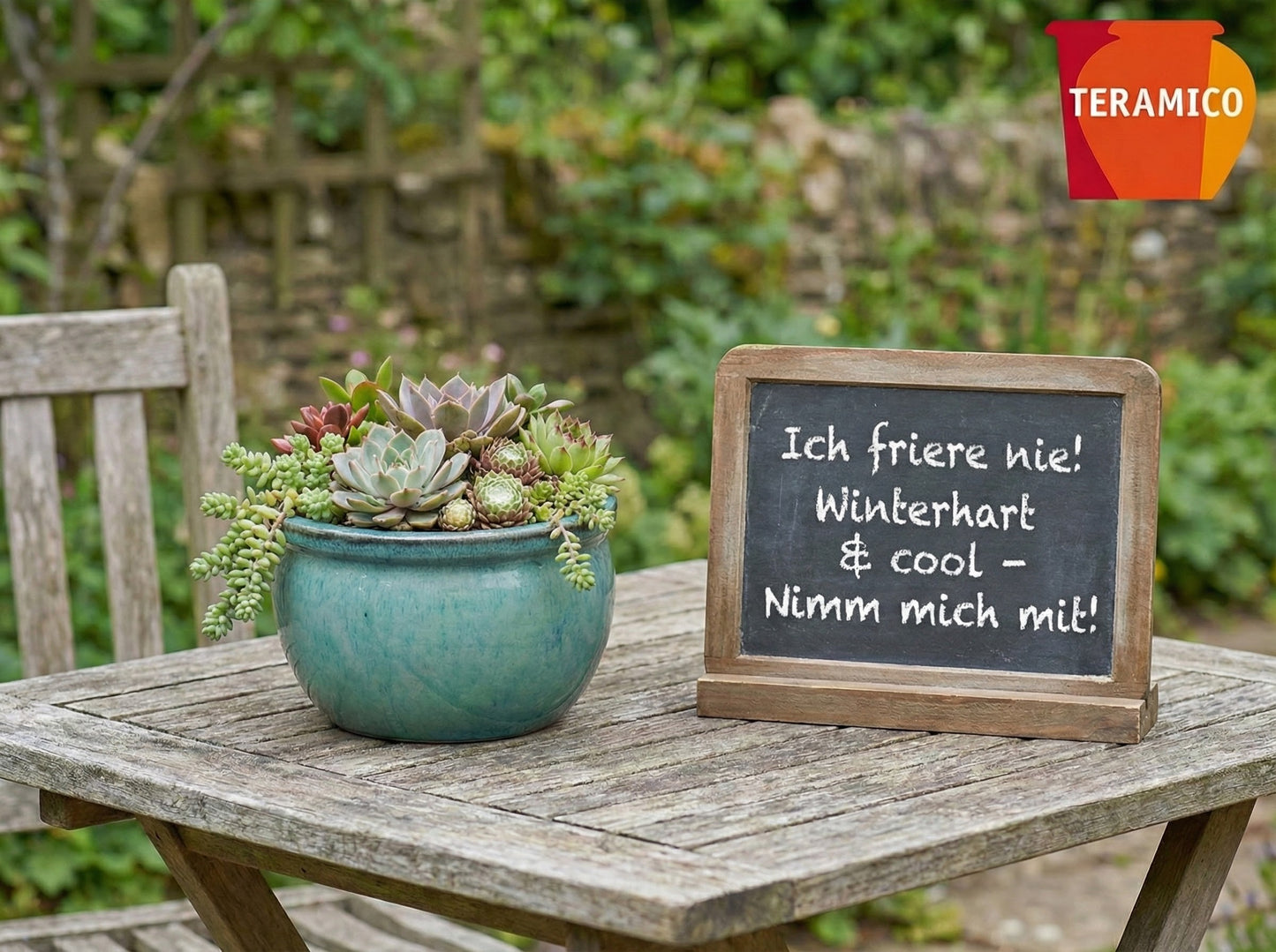 Pflanzgefäß Keramik "Bavaria" Grün – Ø 28 - 49 cm Frostfest