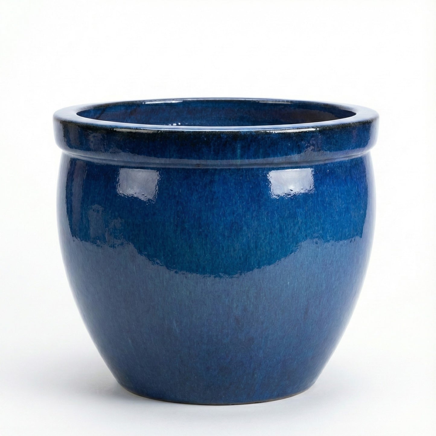 Pflanzgefäß Keramik "Bavaria Tall" Royal Blau Ø 21 - 47 cm Frostfest