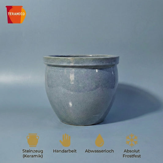 Keramik Pflanzgefäß-Serie "Bavaria Tall" Anthrazitgrau – Wählbare Größen