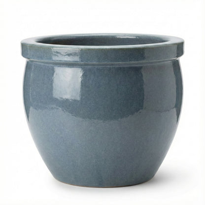 Pflanzgefäß Keramik "Bavaria Tall" Antik-Grau Ø 21 - 37 cm Frostfest