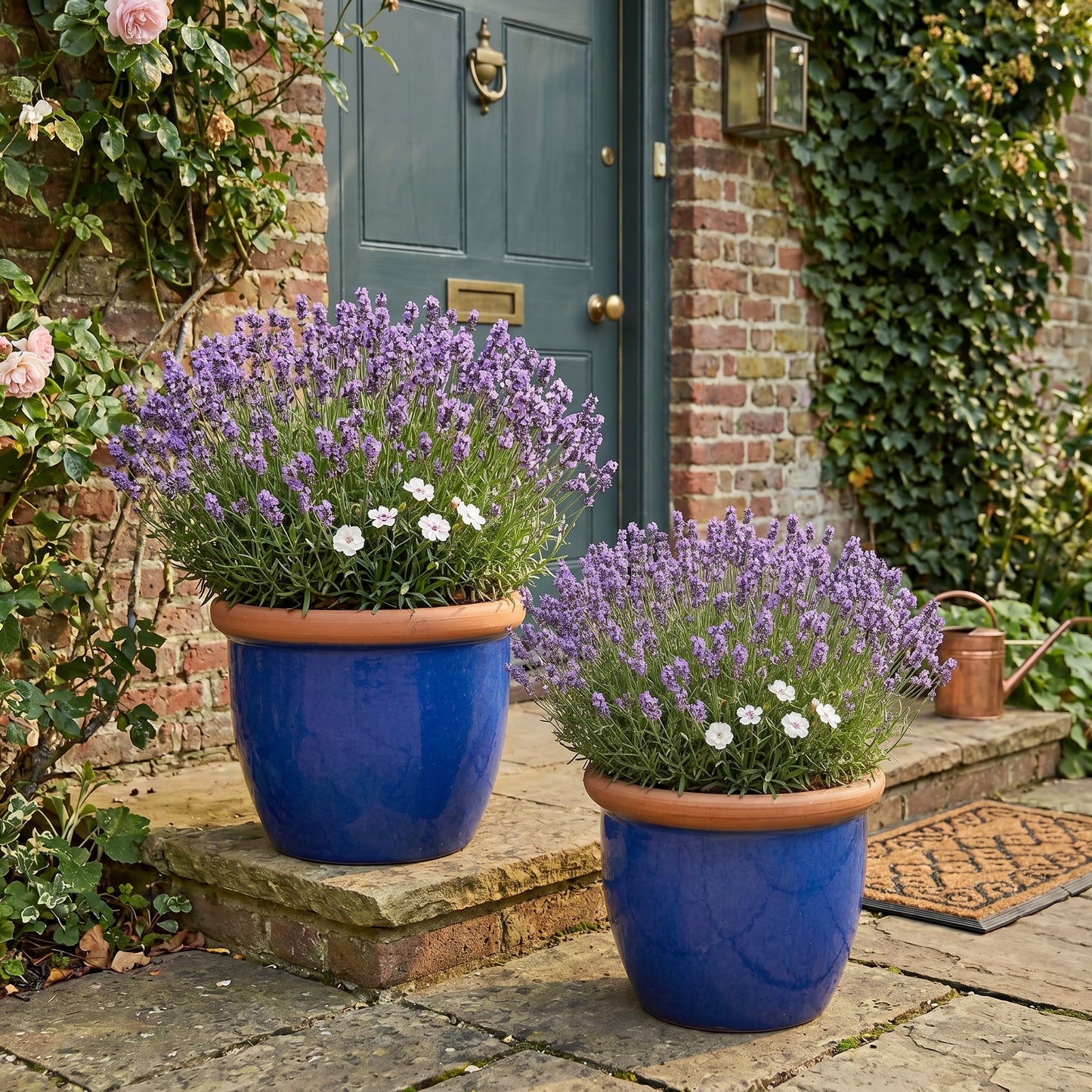 Pflanztopf Keramik FARMER Royalblau – Ø 19 x 16 cm