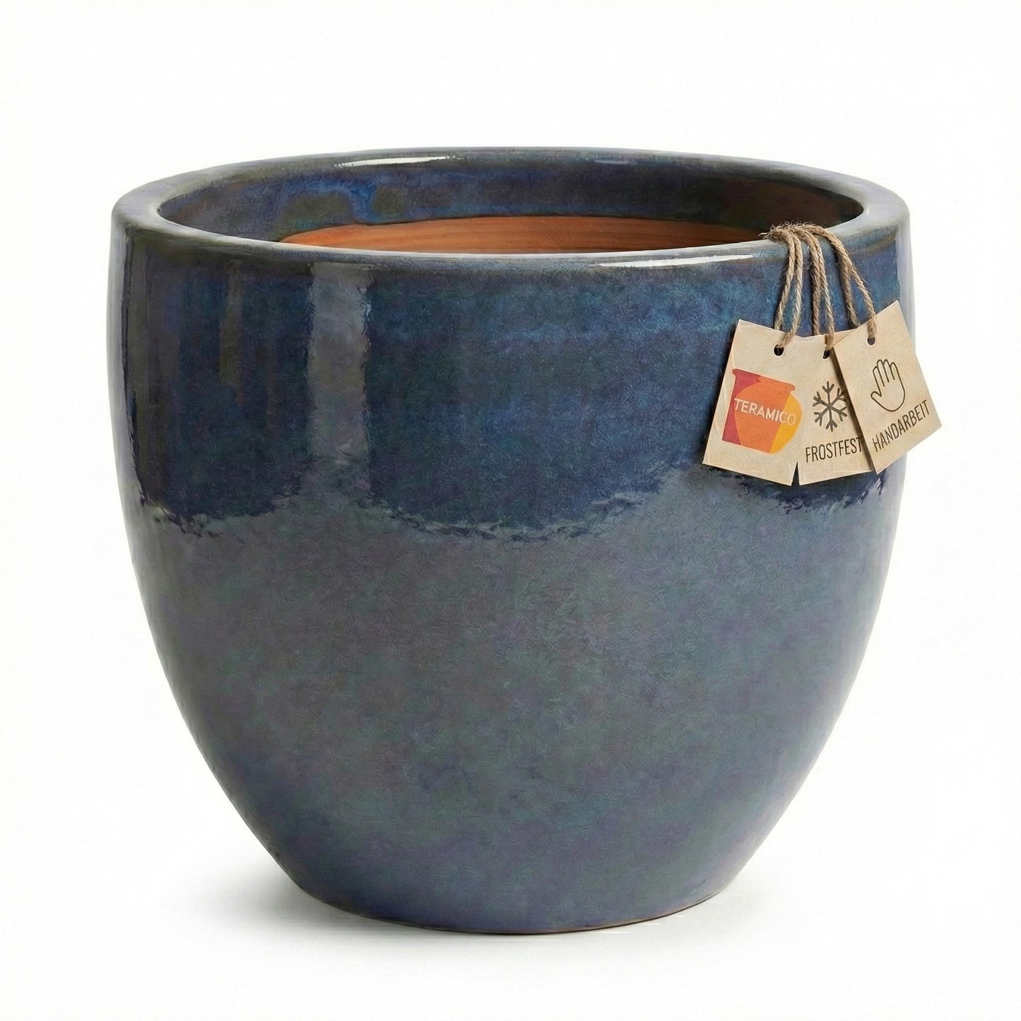 Pflanzgefäß "Egg Pot" Dunkelgrau – Ø 21 bis 48 cm – Frostfestes Steinzeug