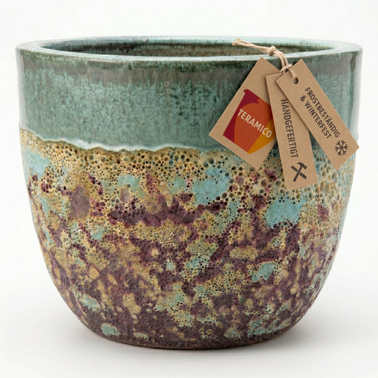 Pflanztopf Keramik Antik Grün – Ø 21 x 18 cm