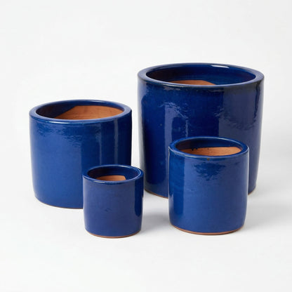 Pflanzgefäß "Cilinder" Royal Blau Ø 14- 31 cm Frostfest