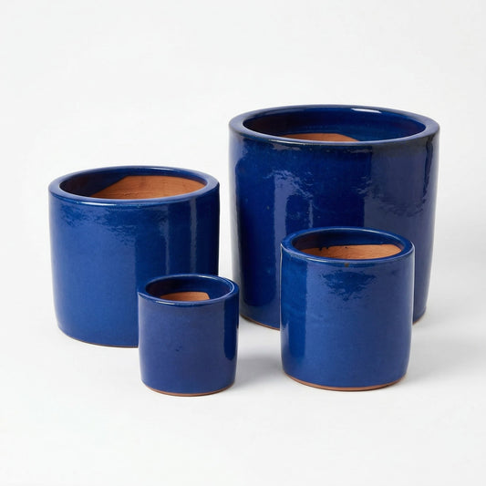 Pflanzgefäß "Cilinder" Royal Blau Ø 14- 31 cm Frostfest