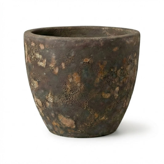 Pflanzgefäß Keramik "EGG-POT" Lava Braun - Ø 21 - 38cm Frostfest