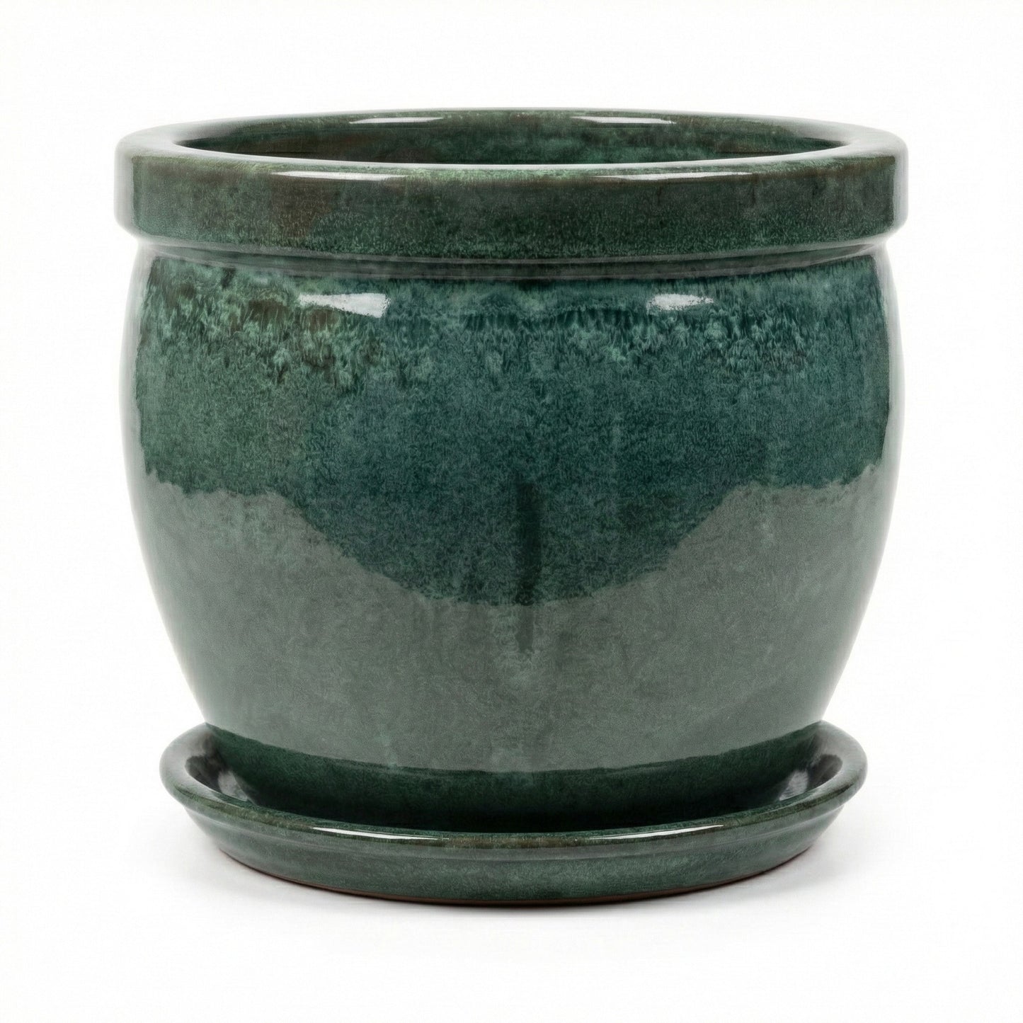 Keramik Blumentöpfe mit Untersetzern, Ø ca. 21 cm | 17 Farben