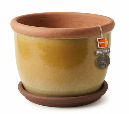Pflanztopf Farmer – Creme – Frostfestes Steinzeug (19–45 cm)