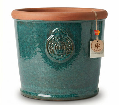 Teramico Pflanztopf Provence Moosgrün – Frostfestes Steinzeug (36x28 cm)