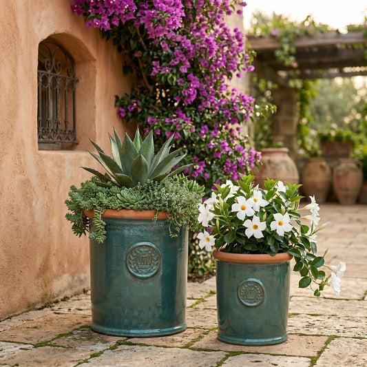 Pflanztopf Keramik Provence Moosgrün – Ø 34 x 38 cm