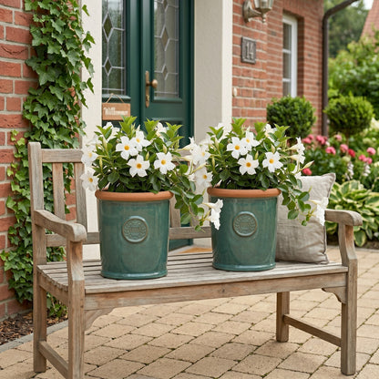 Pflanztopf Keramik Provence Moosgrün – Ø 34 x 38 cm