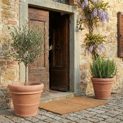 Pflanzgefäß Terrakotta "Doppio Bordo" 45cm