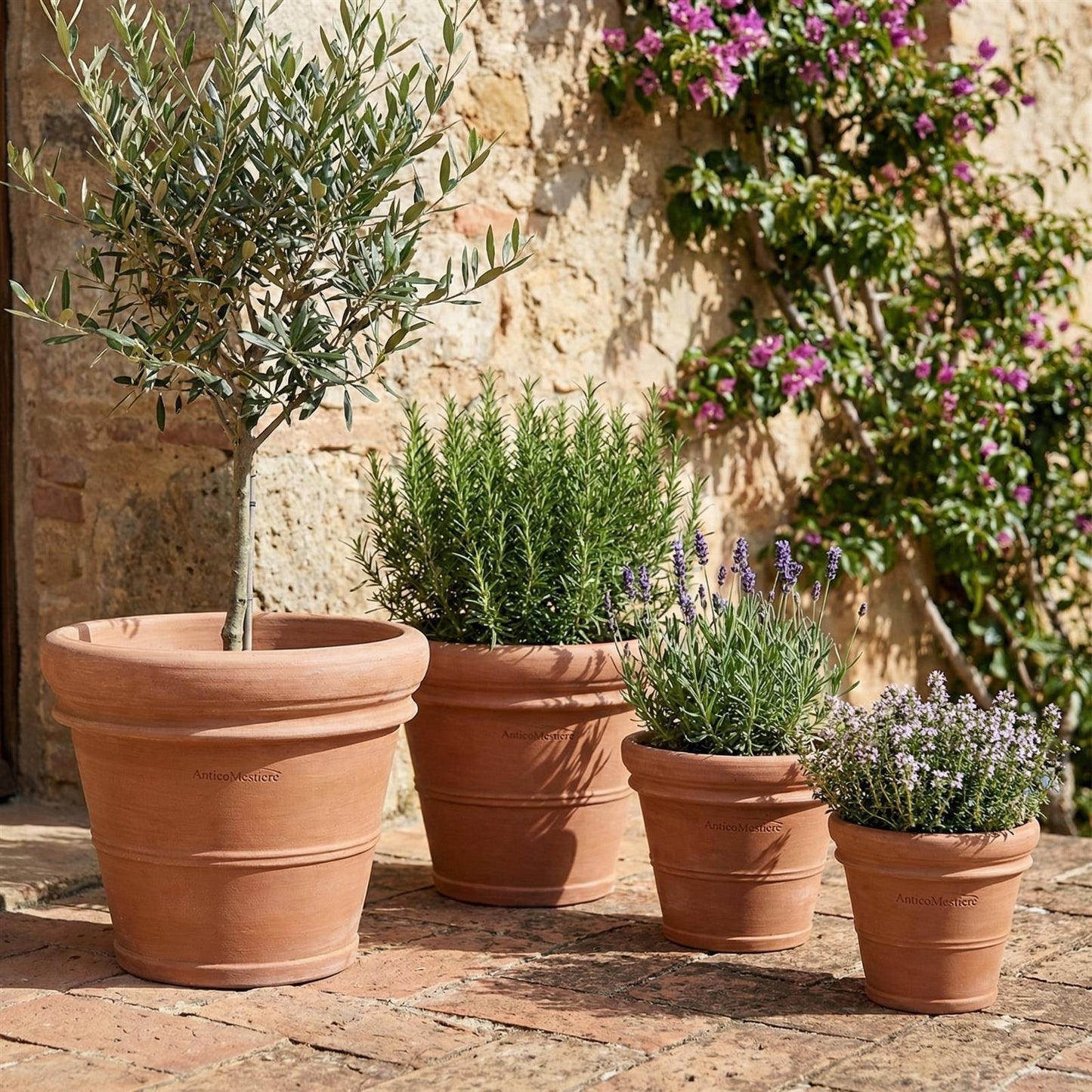 Terrakotta Blumentopf Ø 30,5 cm – Handgefertigt & Frostfest aus Italien