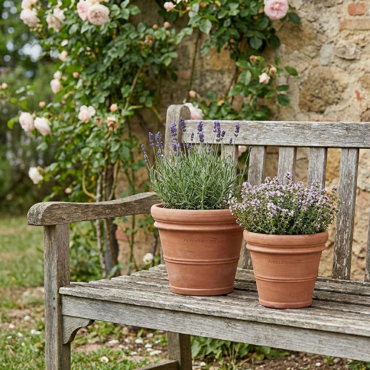 Pflanzgefäß Terrakotta "Doppio Bordo" 40cm