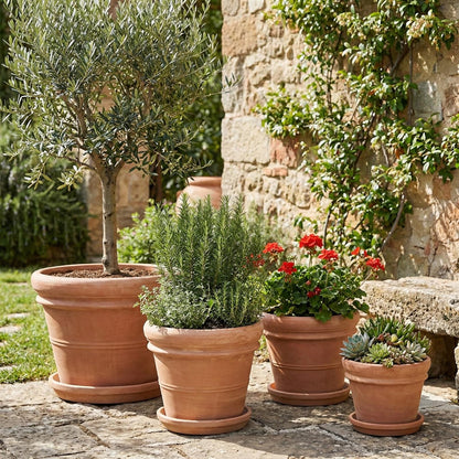 Terrakotta Blumentopf Ø 30,5 cm – Handgefertigt & Frostfest aus Italien