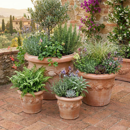 Terrakotta Topf Ø42cm – frostfest & handgefertigt | Limoni Toscana Serie