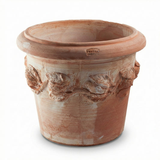 Terrakotta Pflanztopf Conca Limoni 42cm Original Italien Zitronen-Dekor