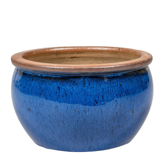 Blumentopf Pflanzgefäß Keramik Modell "Bavaria" 45cm Royal Blau