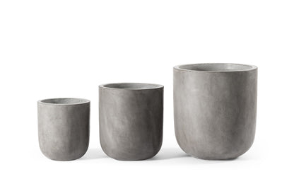 Blumentopf Beton "Dora-Tall" 24cm Dunkelgrau