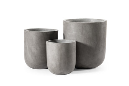 Blumentopf Beton "Dora-Tall" 24cm Dunkelgrau