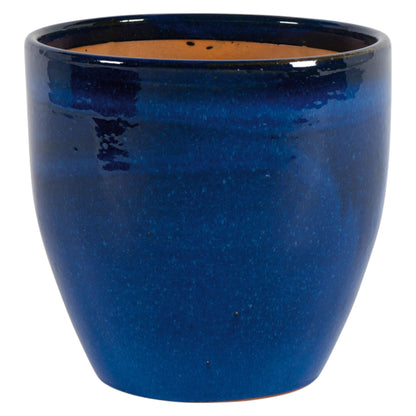 Blumentopf Pflanzgefäß Modell "EggPot" 30cm Keramik Royal Blau