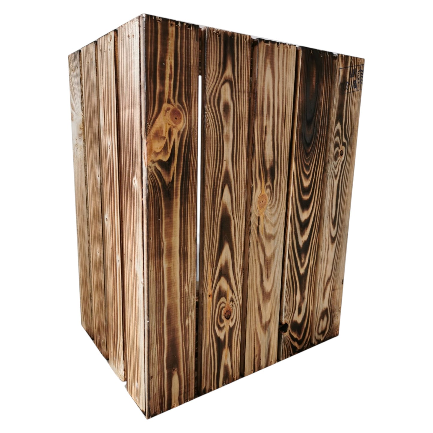 Holzkiste 50x40x30cm Geflammt