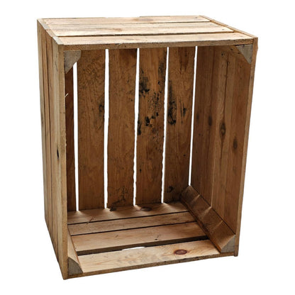 Holzkisten 6er Set Vintage Natur 50 x 40 x 30cm massiv und robust