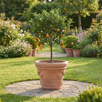 Pflanzgefäß Terrakotta "Doppio Bordo Festonato" 70cm