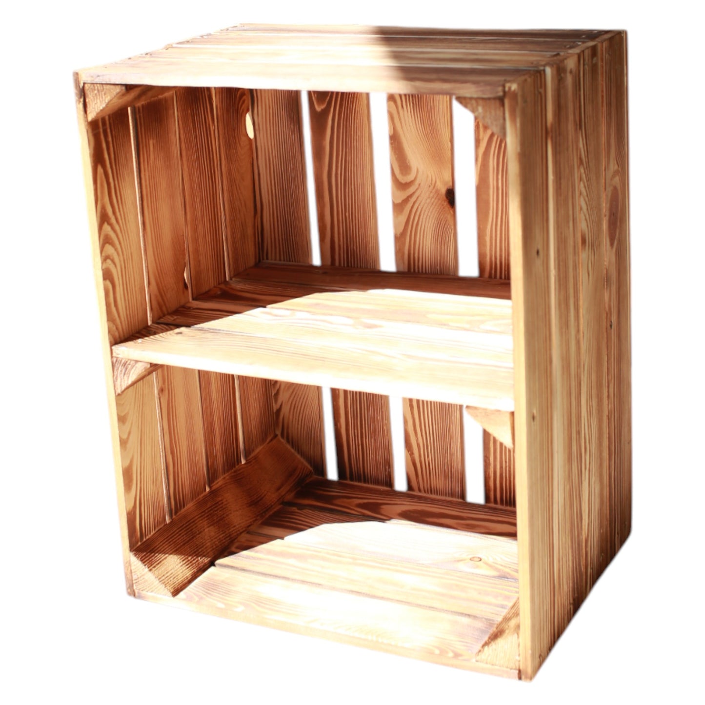 Lot de 4 étagères en bois 50 x 40 x 30 cm avec étagère courte