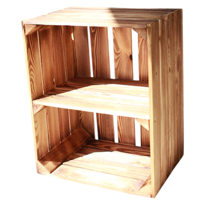 Lot de 4 étagères en bois 50 x 40 x 30 cm avec étagère courte