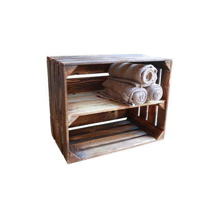 Obstkisten Geflammt 50 x 40 x 30cm 4er Set Regal Lang