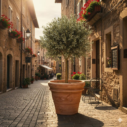 Pflanzgefäß Terrakotta "Doppio Bordo Festonato" 60cm