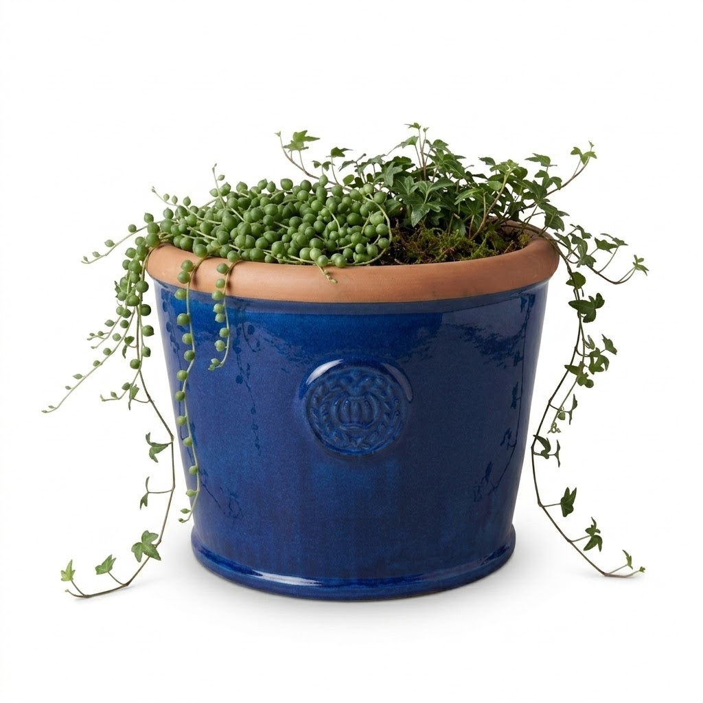 Blumentopf Keramik "Provence I" 45x34cm Blau
