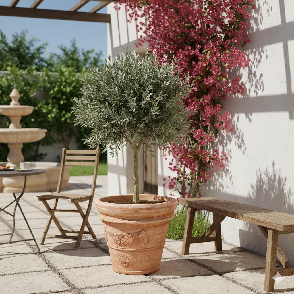 Pflanzgefäß Terrakotta "Doppio Bordo Festonato" 70cm