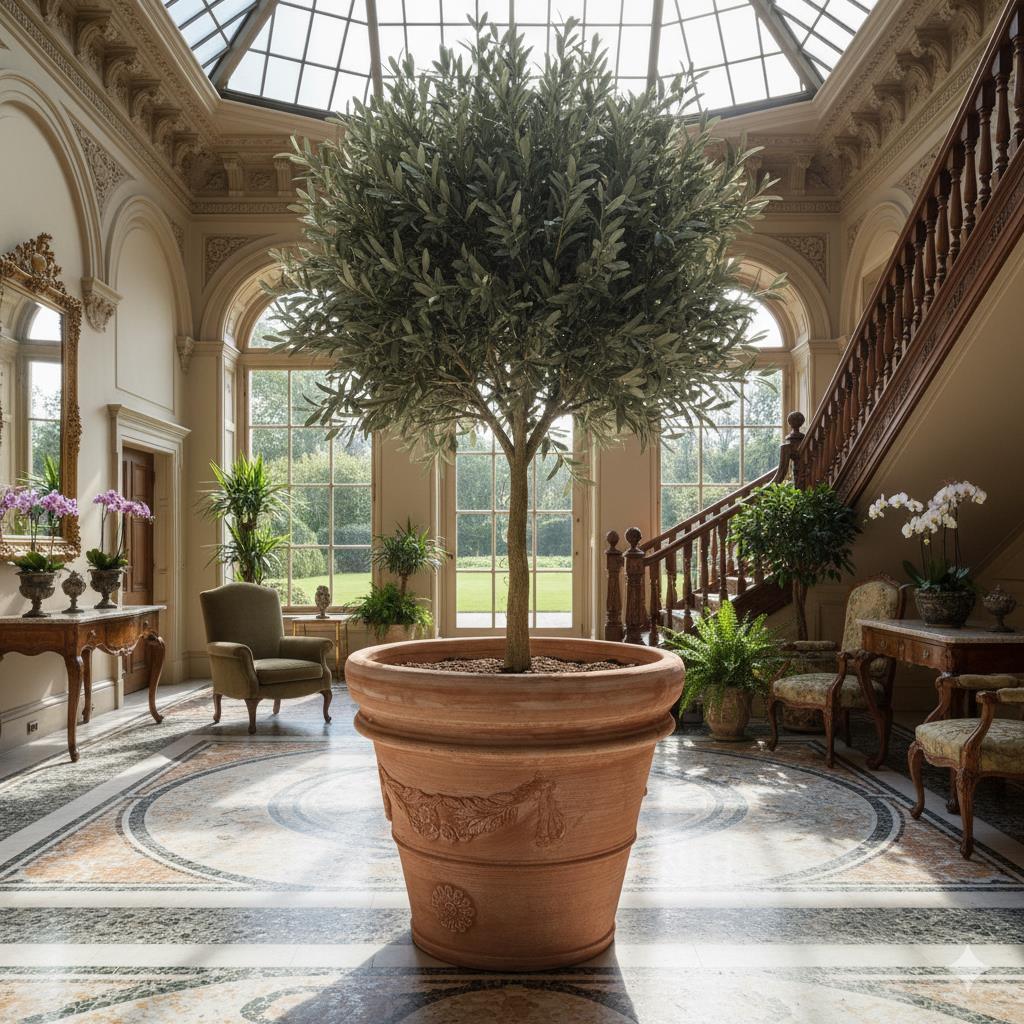 Pflanzgefäß Terrakotta "Doppio Bordo Festonato" 70cm