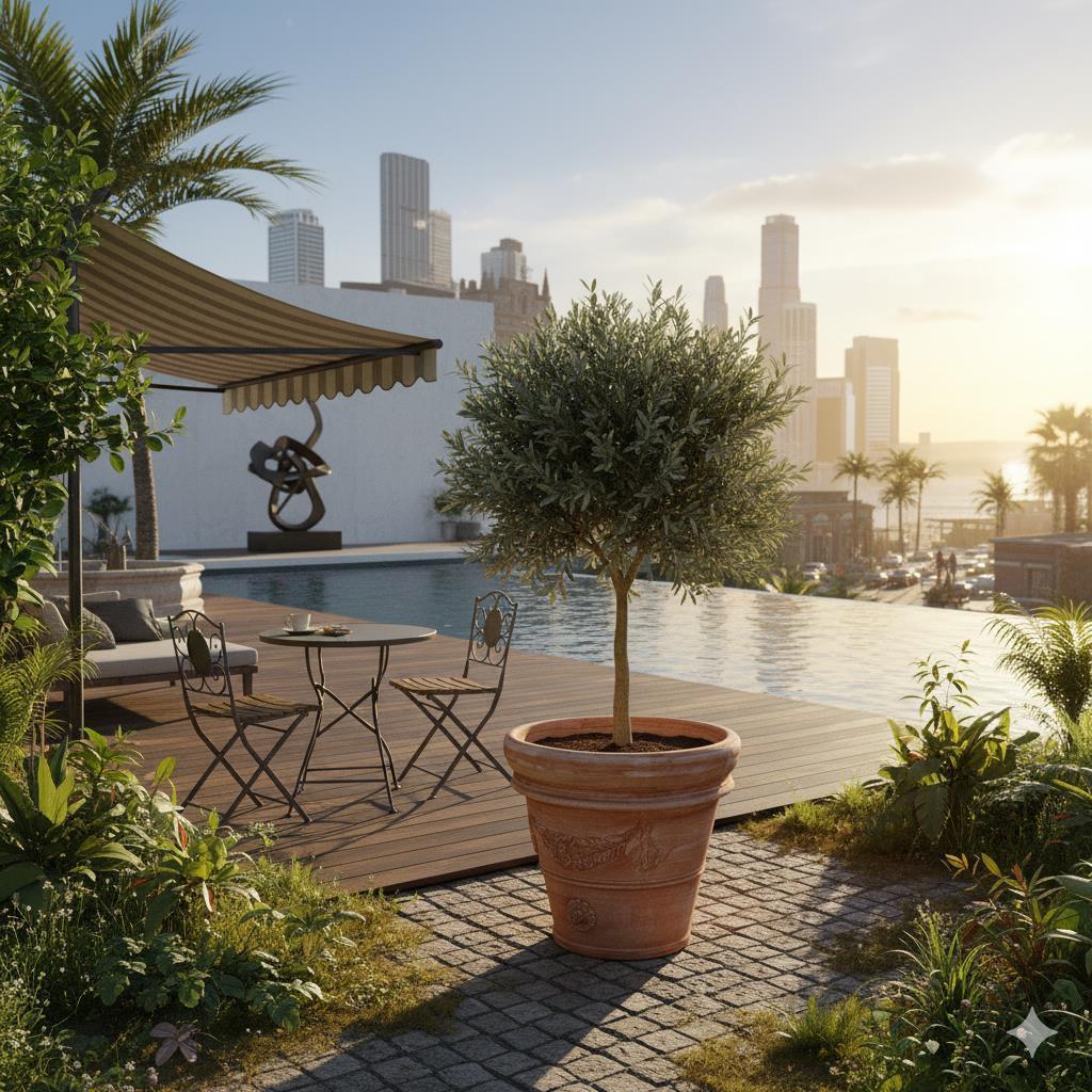 Pflanzgefäß Terrakotta "Doppio Bordo Festonato" 80cm