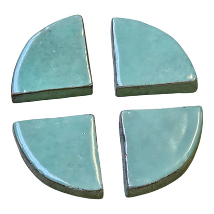 Staunässe ade! 20x Keramik Füße für Blumentopf | Celadon Grün| Hochwertig