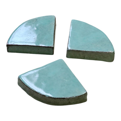 Staunässe ade! 20x Keramik Füße für Blumentopf | Celadon Grün| Hochwertig