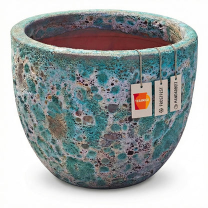 Lava Grün geschliffene Keramik Oberfläche Detail - Moos Optik