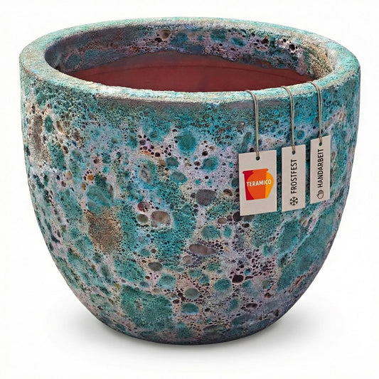 Lava Grün geschliffene Keramik Oberfläche Detail - Moos Optik