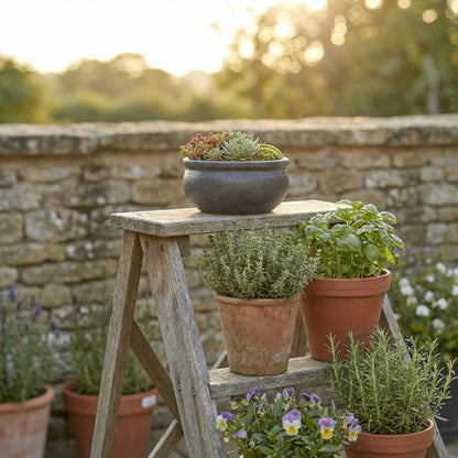 Pflanzschale flach "Anthrazit" – Ø 24, 35, 46 cm – Frostfestes Steinzeug