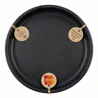 Keramik Untersetzer Anthrazit – Ø 42 cm – Wasserdicht & Handgefertigt