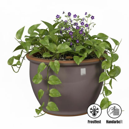 Pflanzgefäß Keramik "Roma" – Klassische Form in 3 Farben (Frostfest)