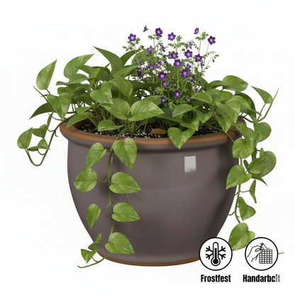 Pflanzgefäß Keramik "Roma" – Klassische Form in 3 Farben (Frostfest)